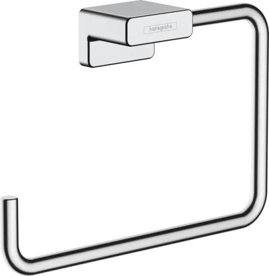 Hansgrohe Addstoris Q Towel Ring Chrome product image - Image 1