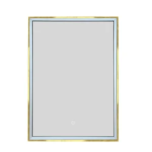 JTP Luca Recessed Mirror Cabinet Brushed Brass