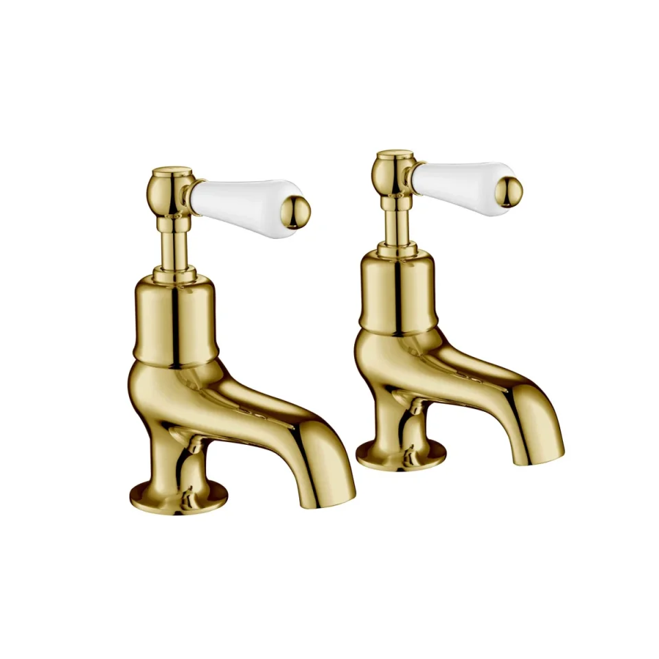 Just Taps Grosvenor Lever Bath Taps Light Gold product image - Image 1