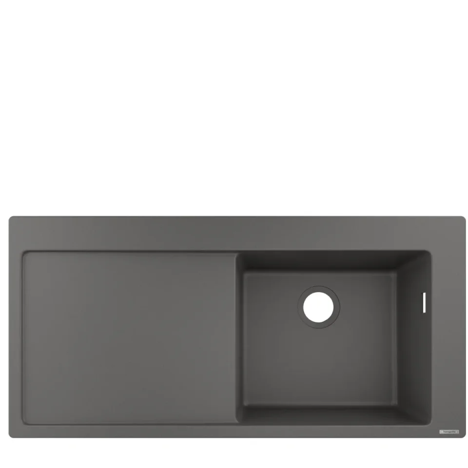 Hansgrohe S51 S514-f450 Built-in Sink 450 With Drainer Stonegrey product image - Image 1