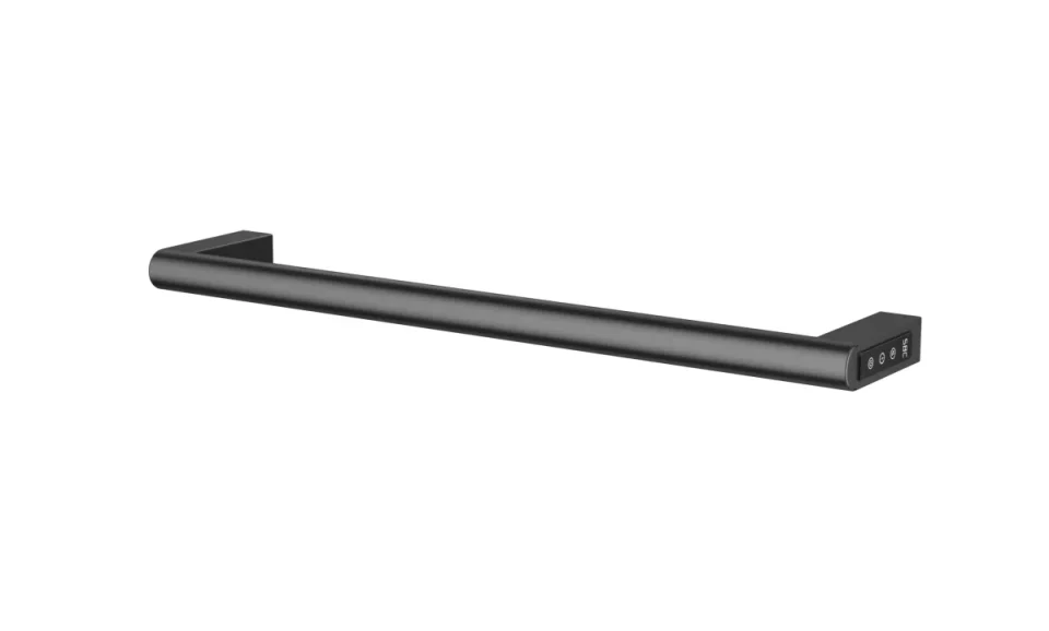 Just Taps Ora Electric Towel Radiator 600 Brushed Black product image - Image 1