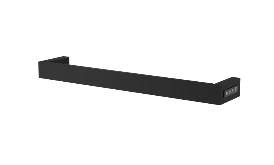 Just Taps Zen Electric Towel Radiator 600 Matt Black product image - Image 1