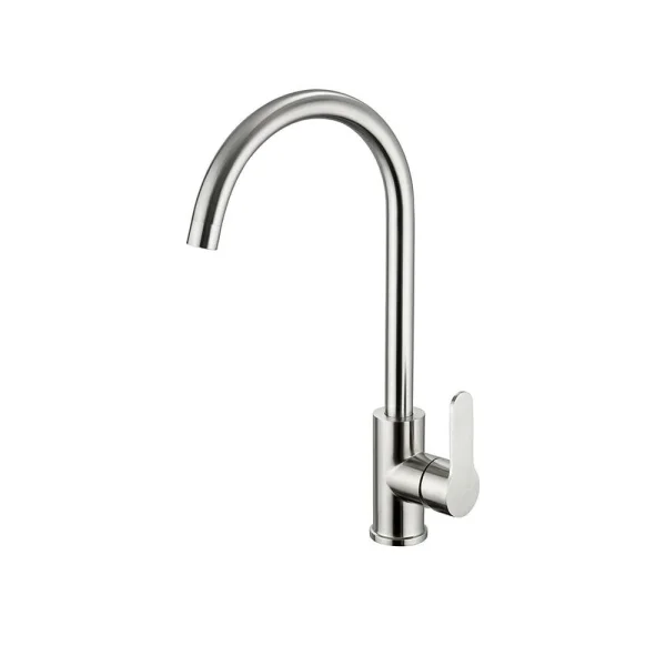 Just Taps Inox Single Lever Sink Mixer Swivel Spout