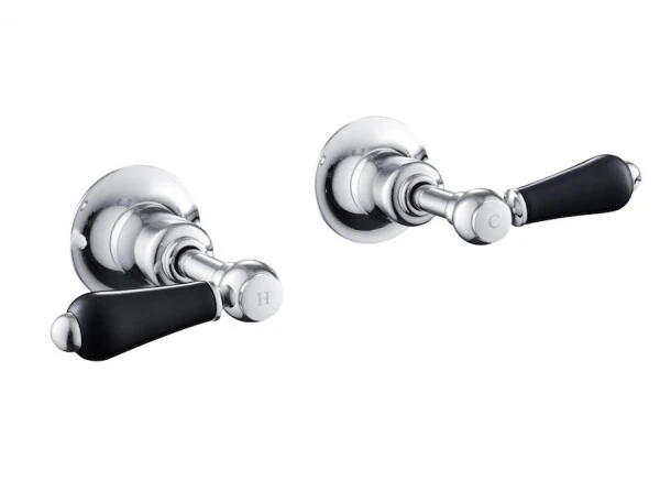 Just Taps Grosvenor Lever Concealed Wall Valves Matt Black