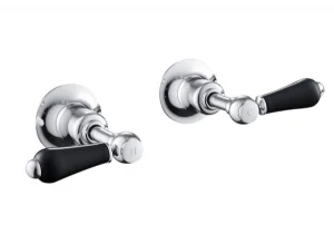 Just Taps Grosvenor Lever Concealed Wall Valves Matt Black
