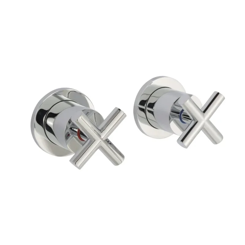Just Taps Solex Concealed Stop Valves Chrome product image - Image 1