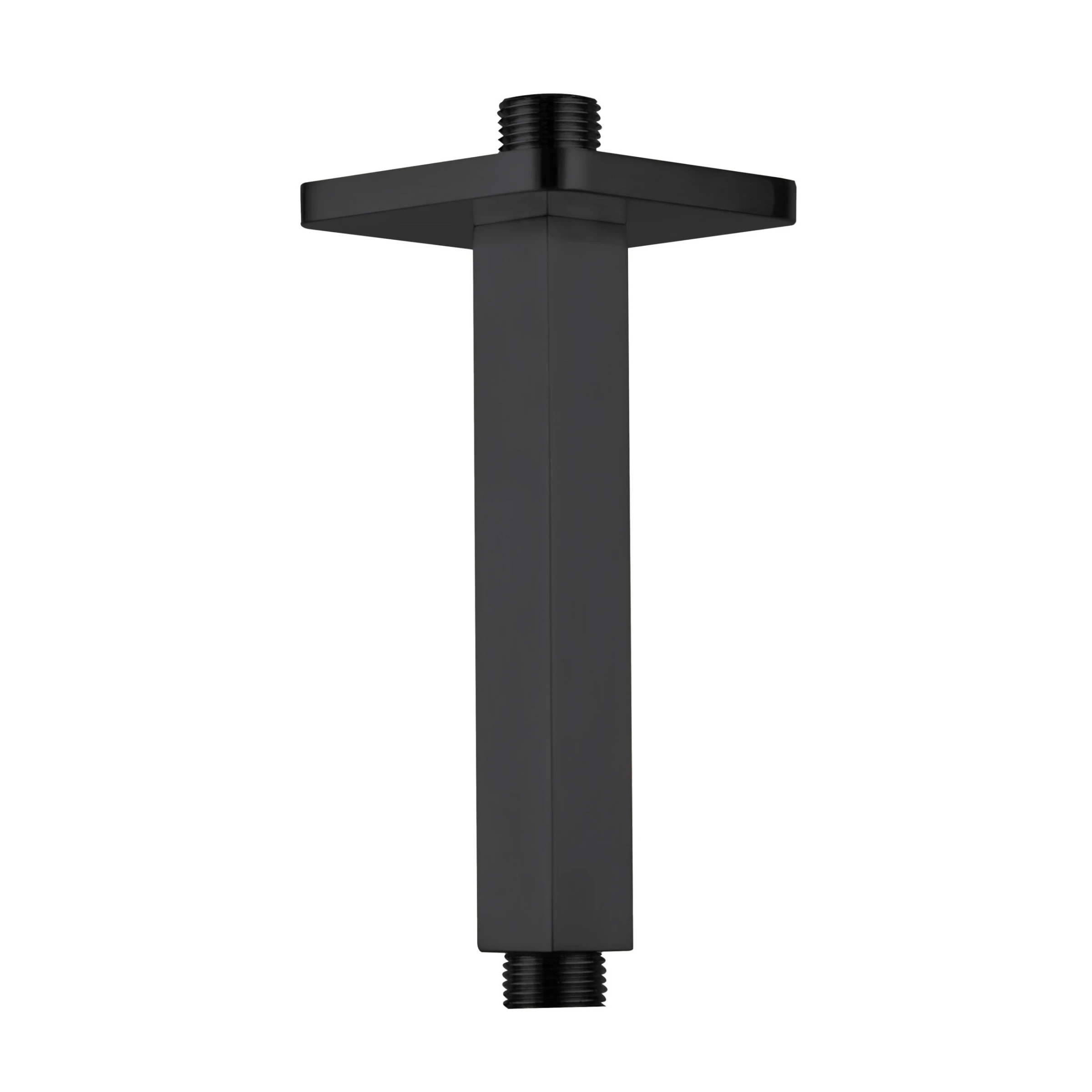 Just Taps Hix Ceiling Shower Arm 150mm Matt Black