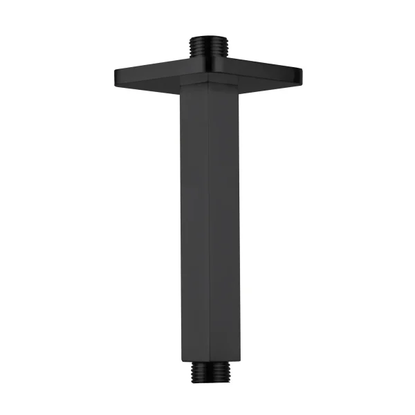 Just Taps Hix Ceiling Shower Arm 150mm Matt Black