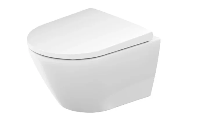 Duravit D-Neo Toilet wall mounted Compact Rimless product image - Image 1
