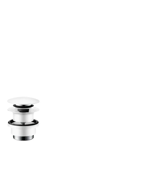 Hansgrohe Waste Set Brass Push-open For Basin And Bidet Mixers Matt White