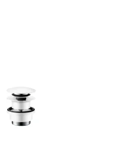 Hansgrohe Waste Set Brass Push-open For Basin And Bidet Mixers Matt White