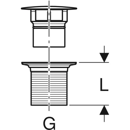 Geberit Waste Outlet & Free Outlet And Valve Cover