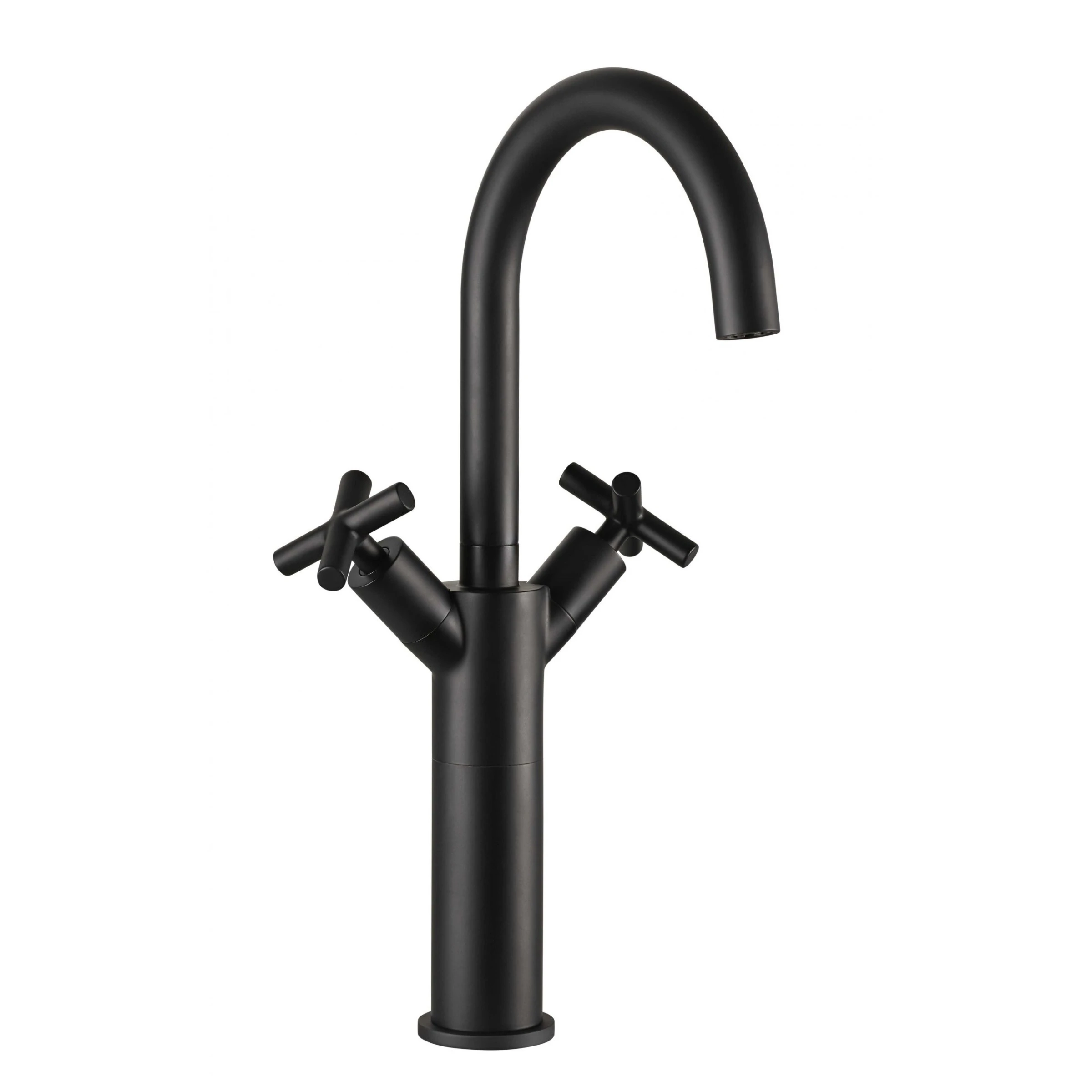 Just Taps Solex Tall Basin Mixer Matt Black