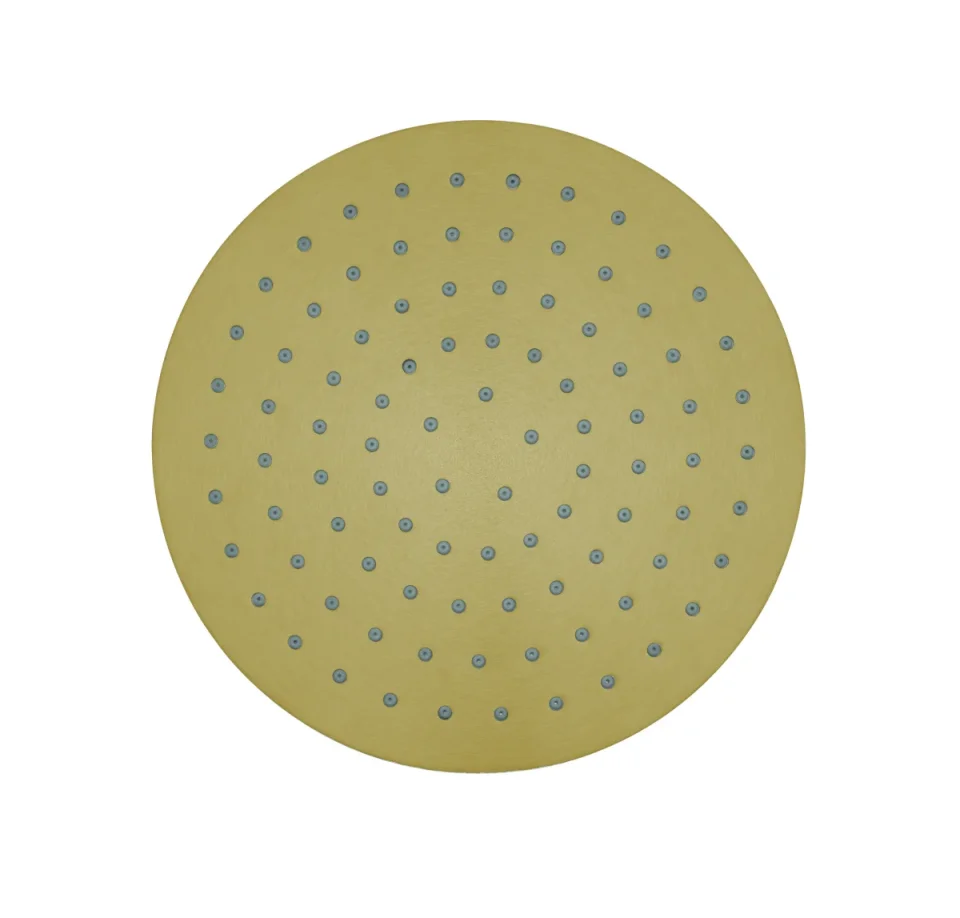 Crosswater 3ONE6 Shower Head 200 x 8mm Stainless Brushed Brass Effect product image - Image 1
