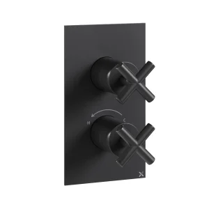 Crosswater MPRO Crosshead 2 Handle Trimset (must be paired with WLBP1000R or WLBP25X3R) Matt Black