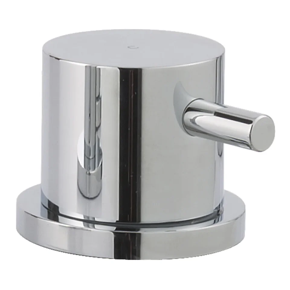 Just Taps Florence Deck Mounted 2-Way Diverter Chrome detail view - Image 2