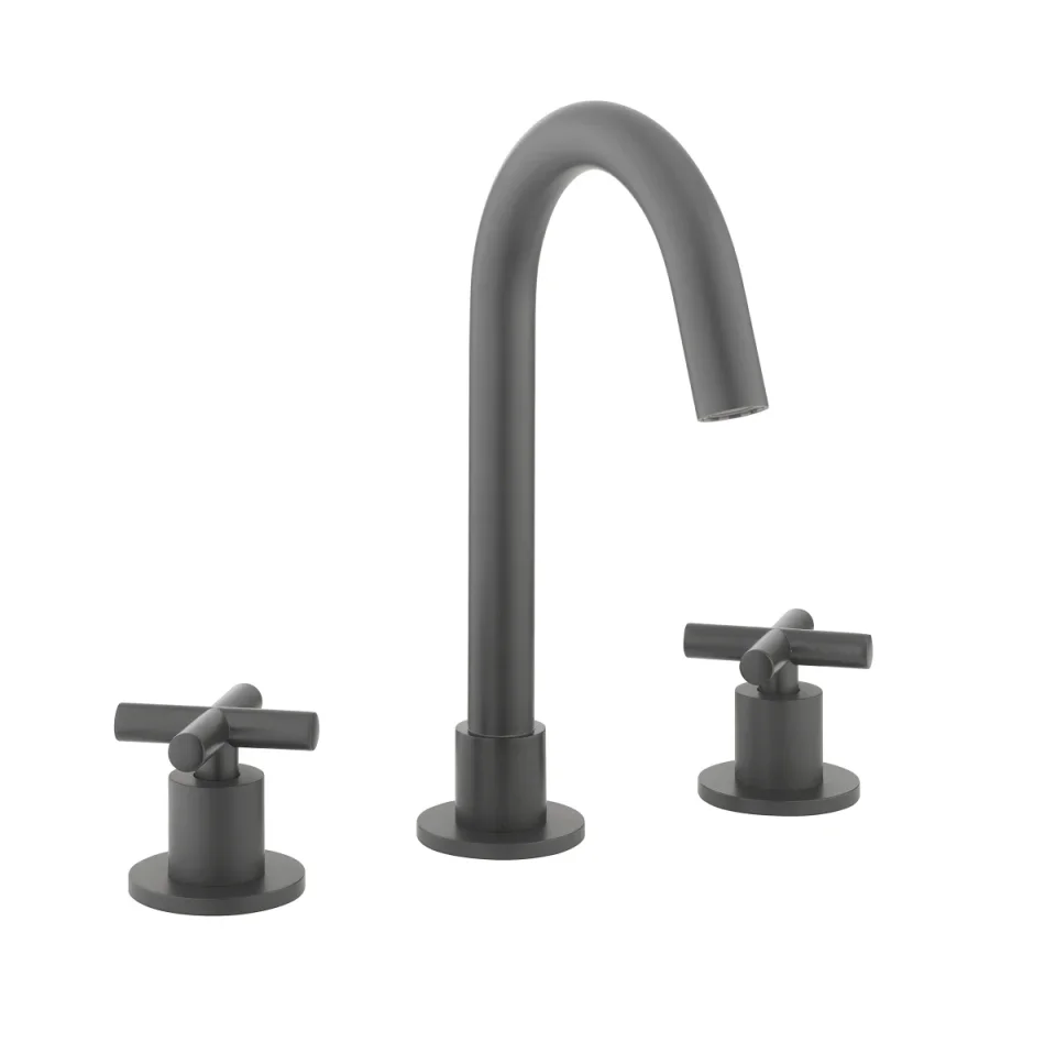 Crosswater MPRO Crosshead Basin Set Single Plate Slate product image - Image 1