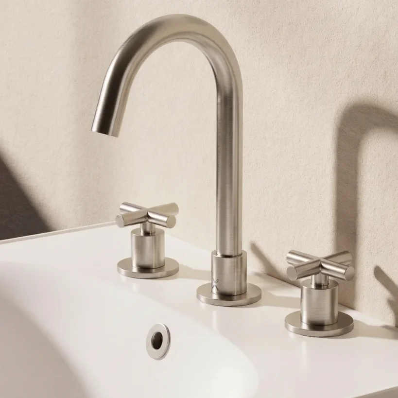 Crosswater MPRO Crosshead Basin Set Single Plate Slate detail view - Image 3