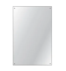 Hib Drilled Mirror 4mm Float Glass 120 X 45cm (3 Per Pack)