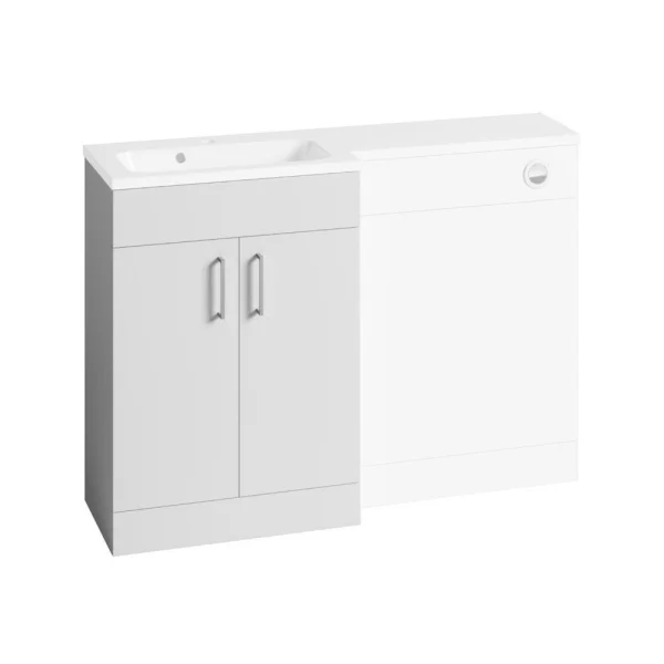 Roper Rhodes Edit 600mm L-shape Basin Unit - Gloss White