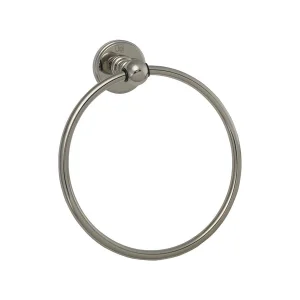 Just Taps Grosvenor Towel Ring Nickle