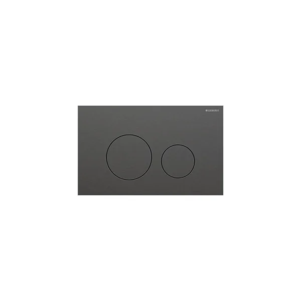 Geberit Sigma40 Dual Round Flush Plate Black Chrome