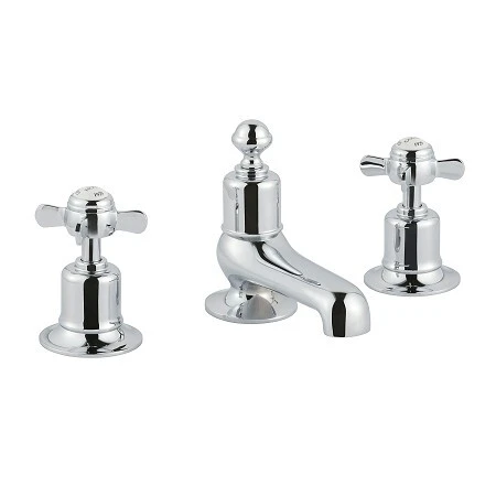 Just Taps Grosvenor Pinch 3 Hole Deck Mounted Bath Filler Light Gold