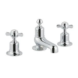 Just Taps Grosvenor Pinch 3 Hole Deck Mounted Bath Filler Light Gold