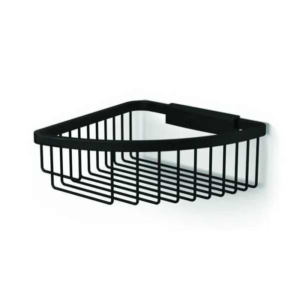 Hib Corner Shower Basket (black) - Traditional
