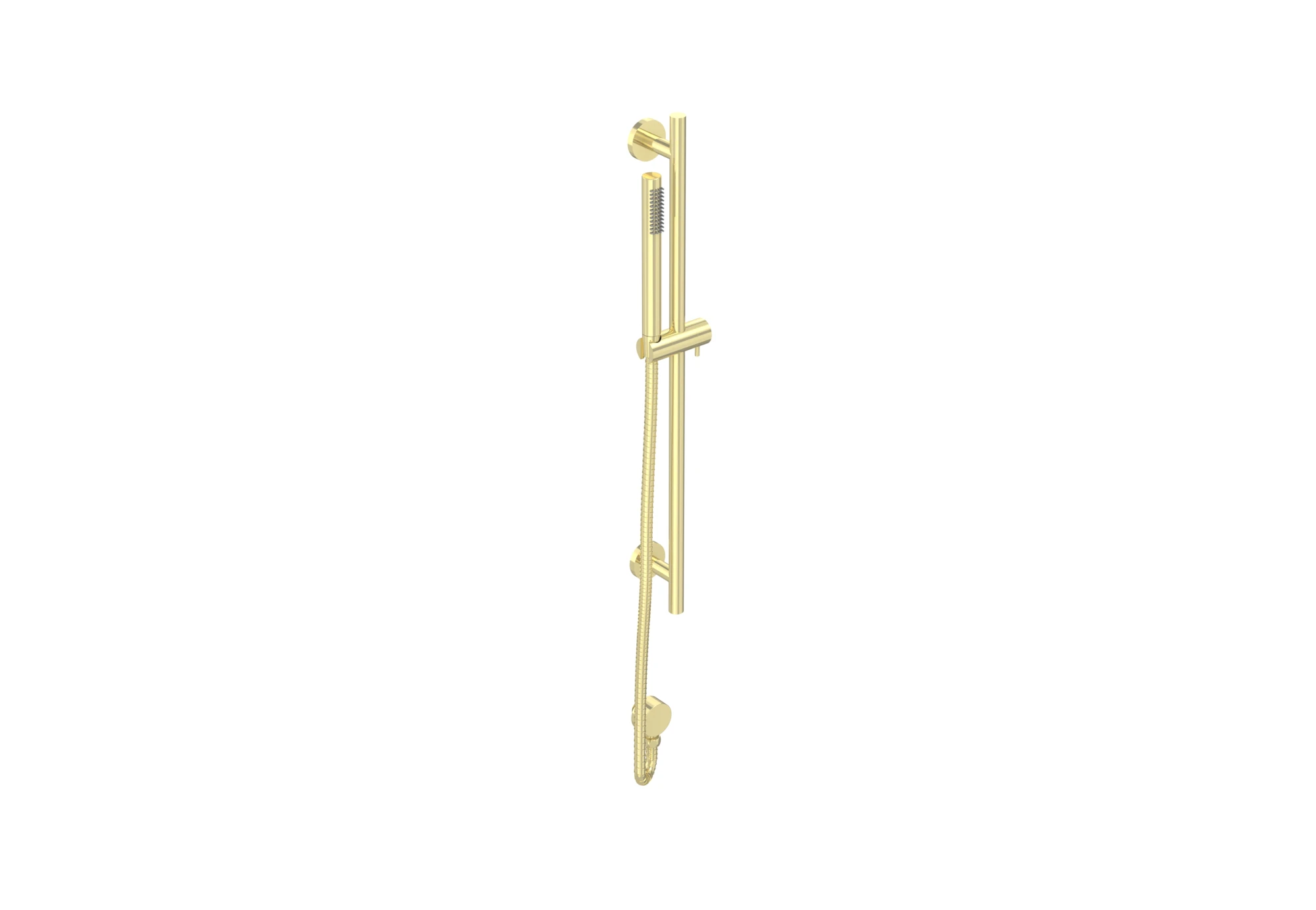 Saneux Cos Slider Rail Kit - W/ Slim Handset & Slider Rail & 150cm Hose - Brushed Brass