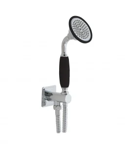 Just Taps Grosvenor - Wall Outlet With H/shower & Hose Matt Black