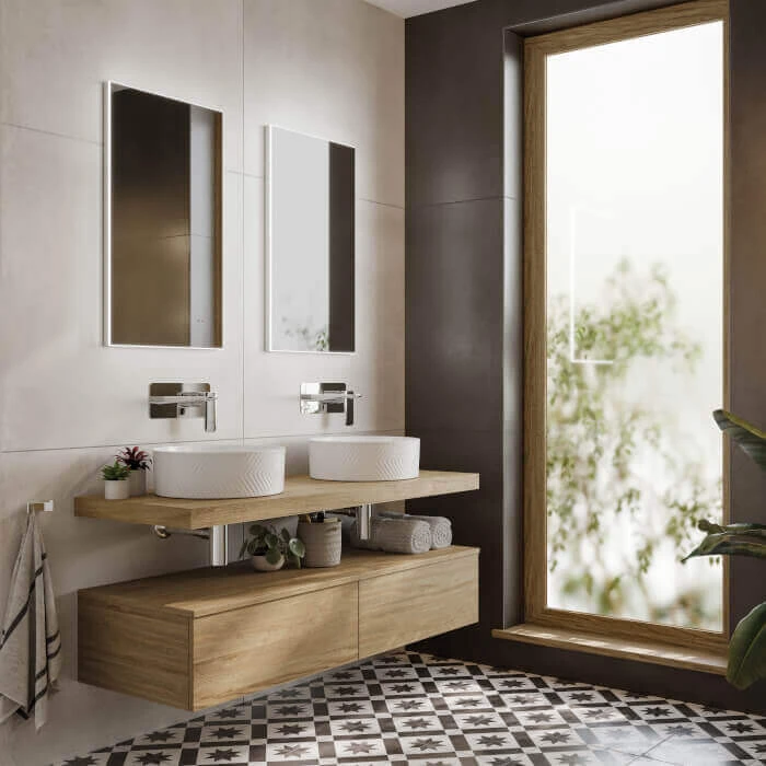 HIB - Blend Bathroom Units - Sherwood Oak