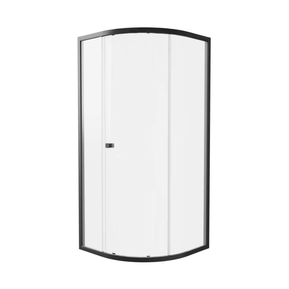 Britton Hoxton 6 Quadrant Single Door 900 Box A Matt Black product image - Image 1