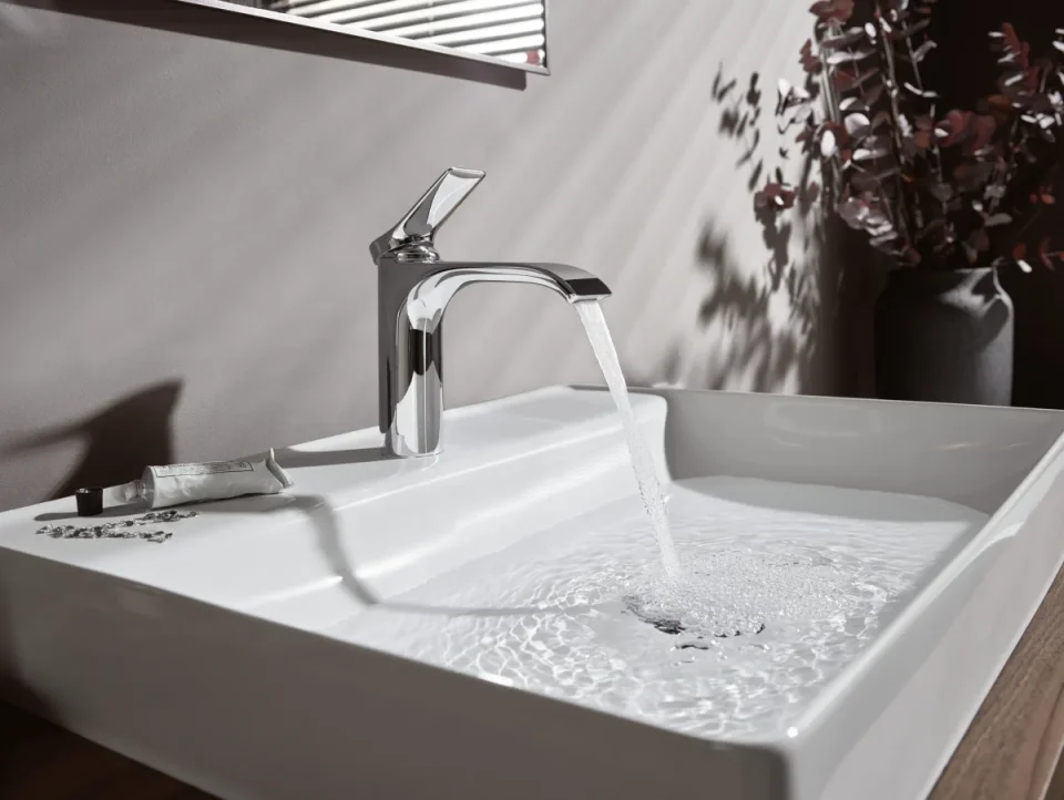 Hansgrohe Vivenis Single Lever Basin Mixer 110 Without Waste Set Chrome product image - Image 1
