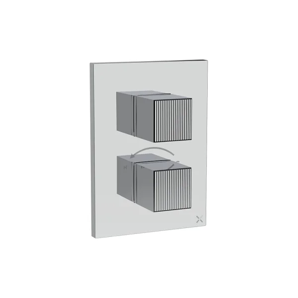 Crosswater Crossbox Limit 3 Oulet Trim & Levers Chrome