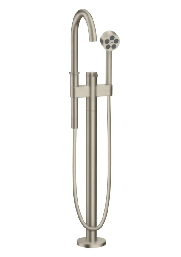 Axor One Single Lever Bath Mixer Floor-standing Brushed Nickel product image - Image 1