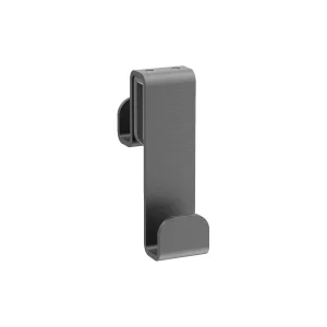 Crosswater Fold Single Hook Over Glass 8mm or 10mm Slate