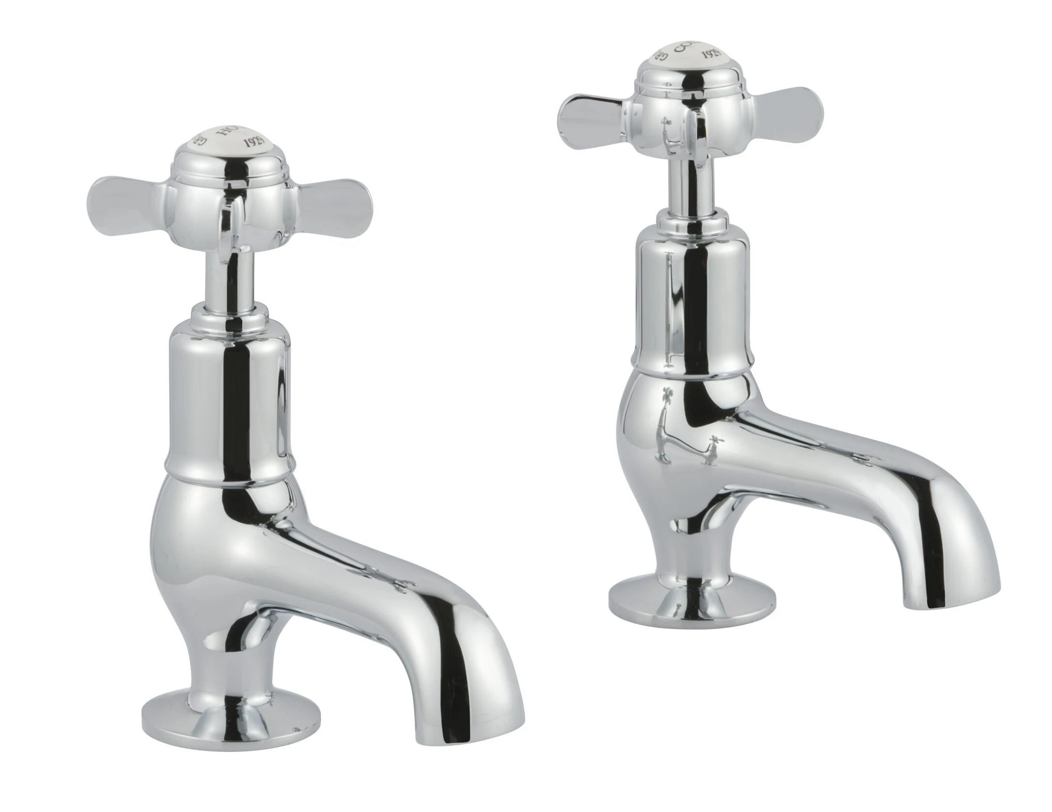 Just Taps Grosvenor Pinch Cloakroom Basin Taps Chrome