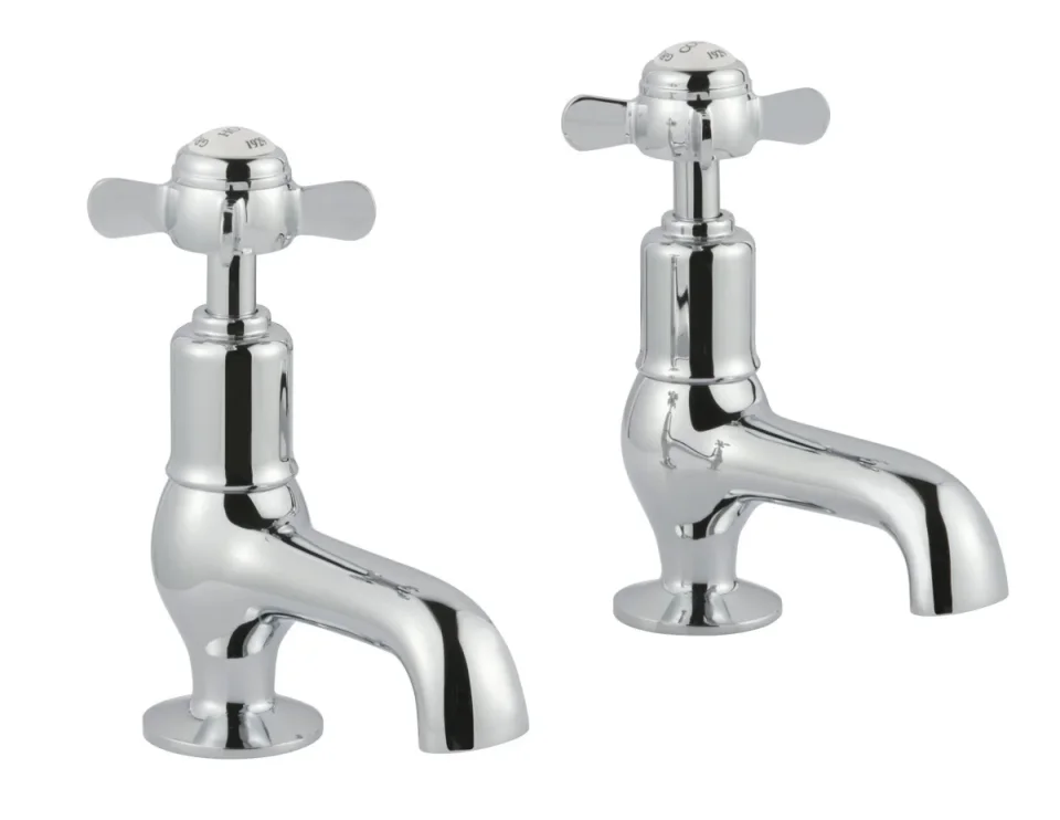 Just Taps Grosvenor Pinch Cloakroom Basin Taps Chrome product image - Image 1