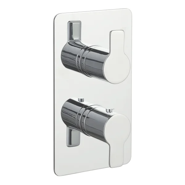 Just Taps Amore Thermostatic Shower Valve Single Option Chrome