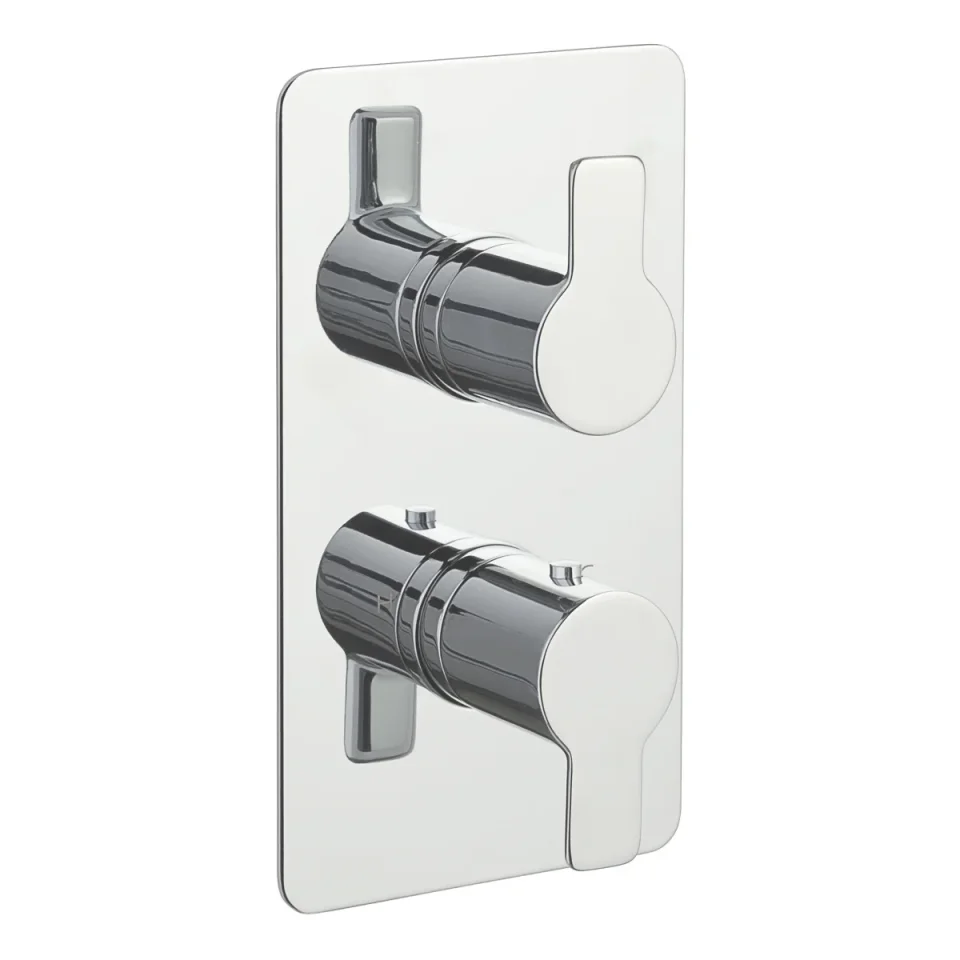 Just Taps Amore Thermostatic Shower Valve Single Option Chrome product image - Image 1