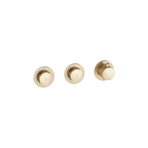 Crosswater Module Mrpo Push 2 Outlet Trimset Brushed Brass