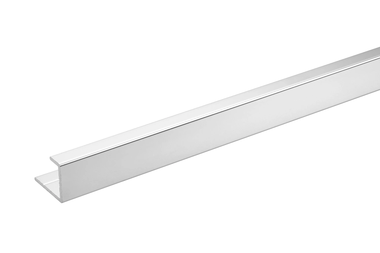 Burlington Aluminium Extrusion End Cap 11mm 2450mm Chrome
