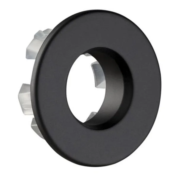 Just Taps Vos Overflow Cover Matt Black