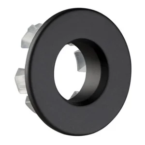 Just Taps Vos Overflow Cover Matt Black