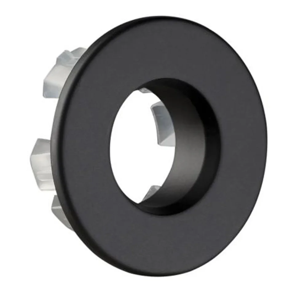 Just Taps Vos Overflow Cover Matt Black product image - Image 1