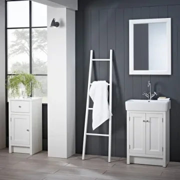 Roper Rhodes 570mm Hampton Mirror - White detail view - Image 2