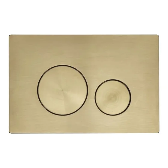 Roper Rhodes Round Flush Plate - Brushed Brass product image - Image 1