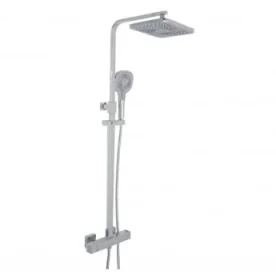 Just Taps Hix Thermostatic Bar Valve 2 Outlets Adjustable Riser Chrome detail view - Image 2