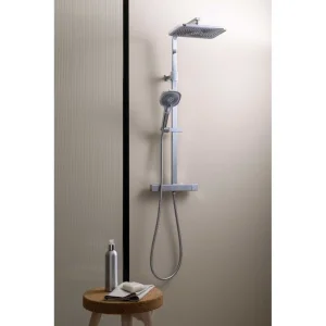 Just Taps Hix Thermostatic Bar Valve 2 Outlets Adjustable Riser Chrome